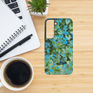 Little Blue Brunnera Flowers Floral Samsung Galaxy S22 Case