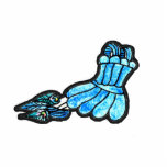 Little Blue Dress Shape Pin Cutout<br><div class="desc">You choose whether you'd like this gorgeous acrylic cutout to be a fashionable pin,  keychain,  or magnet.  Makes a great gift for a fashion loving friend,  or a gift for yourself. (Check out the Lil' Red Dress and Little Black Dress pins too... )</div>