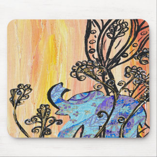 Little Blue Elephant Mousepad