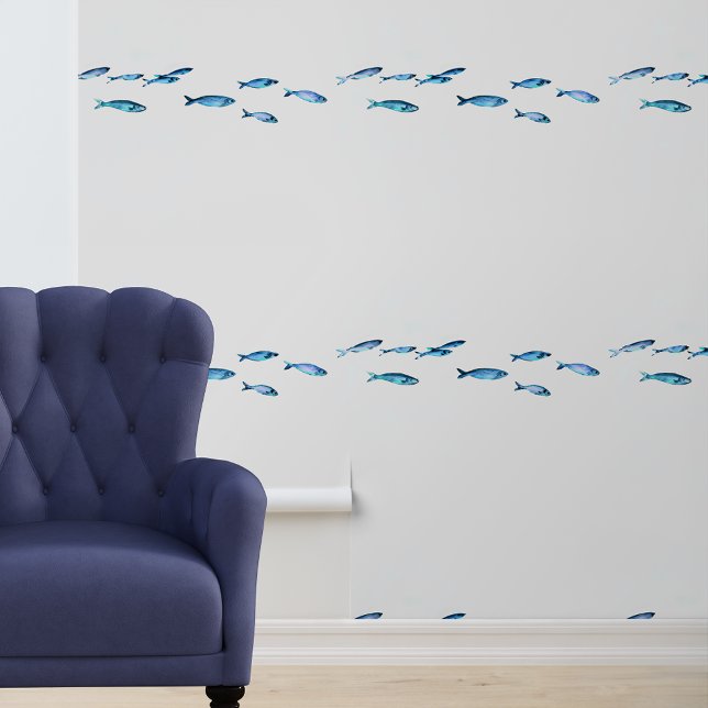 Little Blue Fish  Nautical Wallpaper (Creator Uploaded)