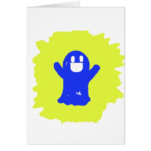 Little blue ghost cards (Front)