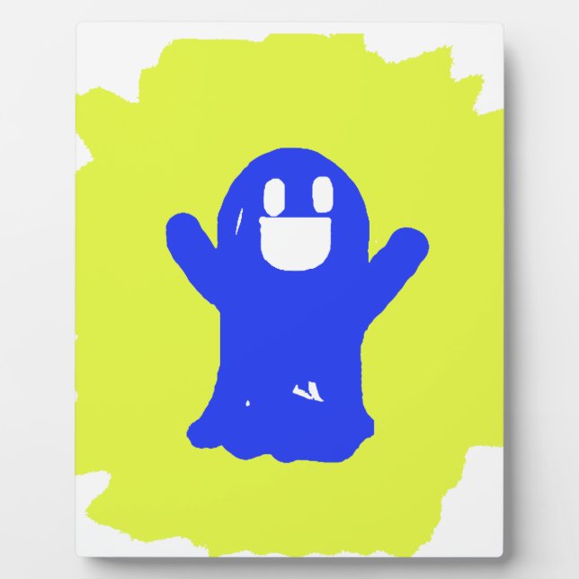 Little blue ghost plaque (Front)
