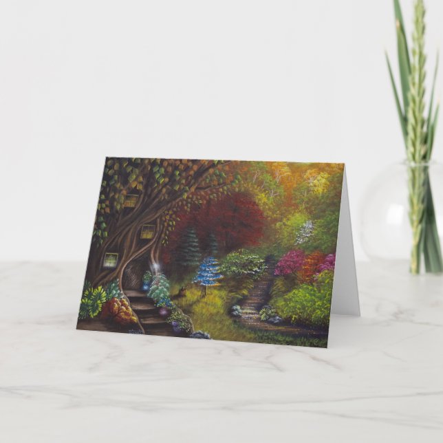 Little Blue Greeting Card (Front)