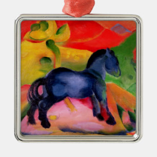 Little Blue Horse, 1912 Metal Ornament