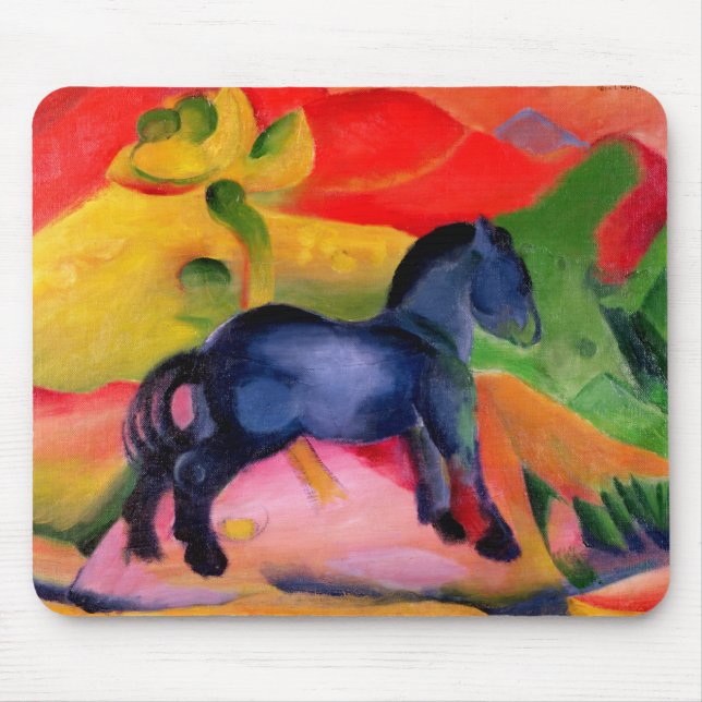 Little Blue Horse, 1912 Mouse Pad (Front)