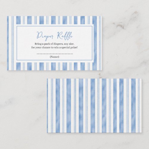 Little Blue Jean Is On The Way, Denim Baby Shower Enclosure Card