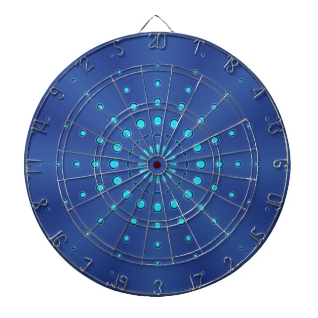 Little Blue Jewels Dartboard (Front)