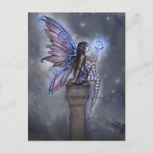 Little Blue Moon Fairy Fantasy Postcard