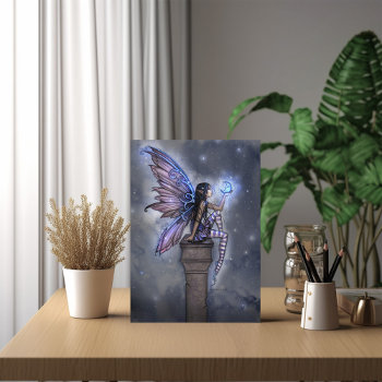 Little Blue Moon Fairy Greeting Card by robmolily at Zazzle