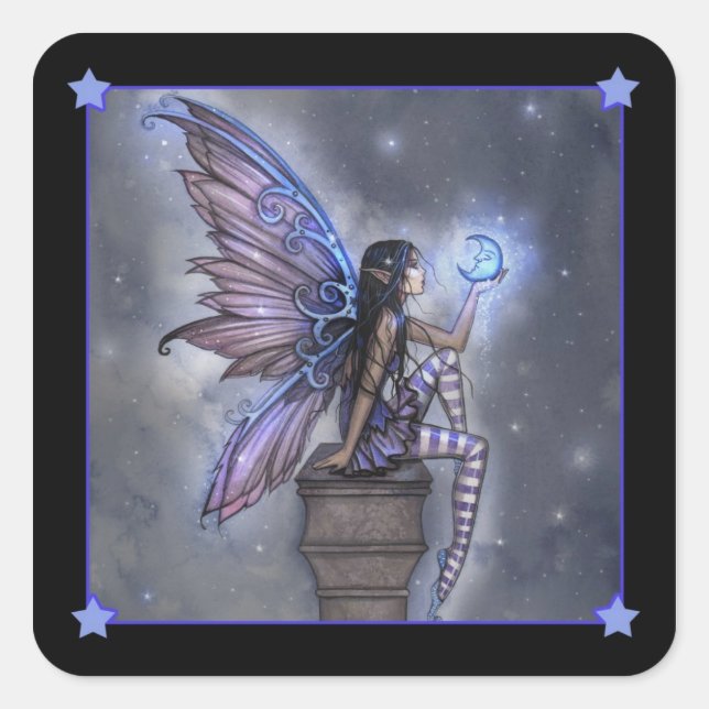 Little Blue Moon Fairy Stickers (Front)