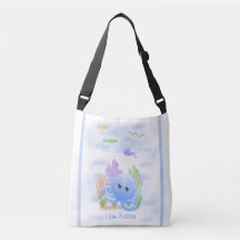 Little Blue Octopus Crossbody Bag