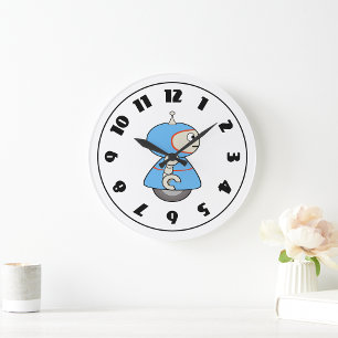 Little Blue Robot Clock