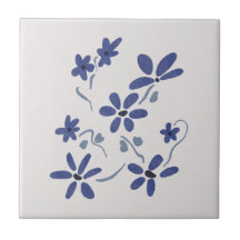 Little Blue Romantic Flowers