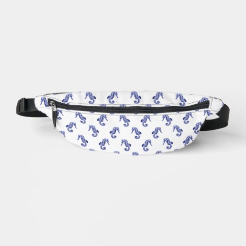 Little blue seahorses  fanny pack