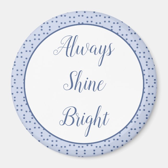 Little Blue Star Patterned Magnet (Front)