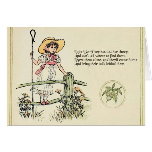 Little Bo-Peep: Classic Kate Greenaway Nursery (Front Horizontal)