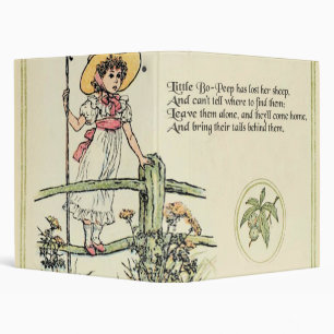 Little Bo-Peep: Classic Kate Greenaway Nursery 3 Ring Binder