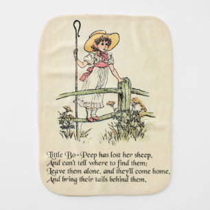 Little Bo-Peep: Classic Kate Greenaway Nursery Burp Cloth