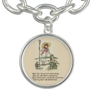 Little Bo-Peep: Classic Kate Greenaway Nursery Charm Bracelet