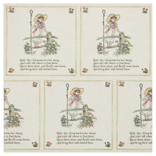 Little Bo-Peep: Classic Kate Greenaway Nursery Fabric