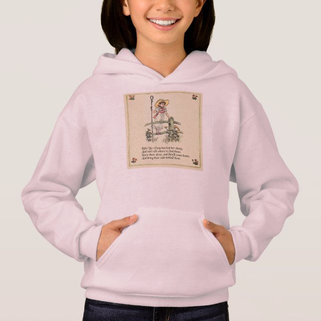 Little Bo-Peep: Classic Kate Greenaway Nursery Hoodie (Front)