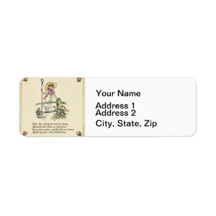 Little Bo-Peep: Classic Kate Greenaway Nursery Label