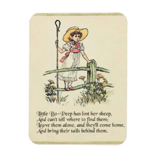 Little Bo-Peep: Classic Kate Greenaway Nursery Magnet