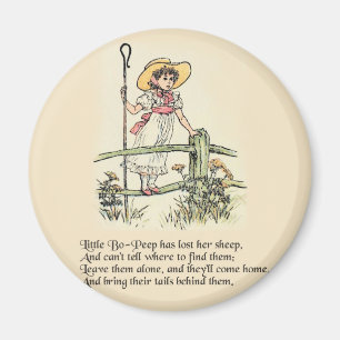 Little Bo-Peep: Classic Kate Greenaway Nursery Magnet