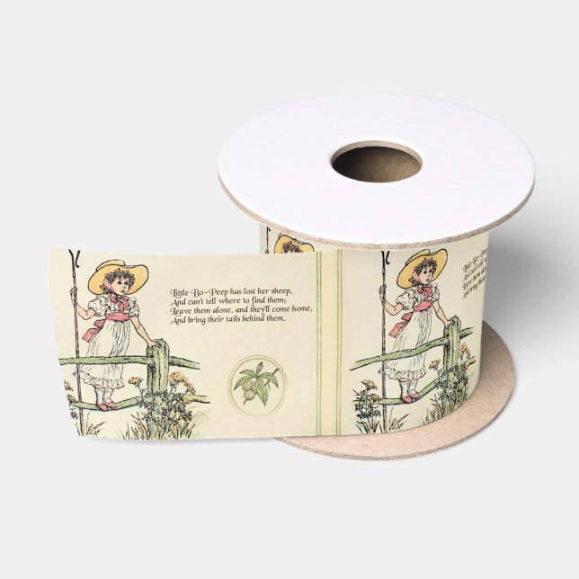 Little Bo-Peep: Classic Kate Greenaway Nursery Satin Ribbon (Spool)