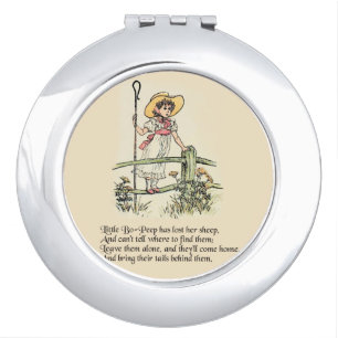 Little Bo-Peep: Classic Kate Greenaway Nursery Vanity Mirror