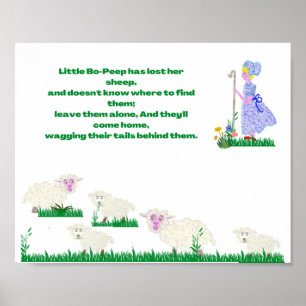 Little Bo-Peep dot picture Poster