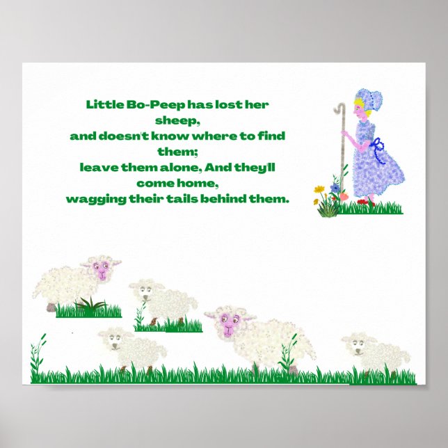 Little Bo-Peep dot picture Poster (Front)