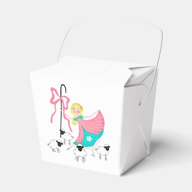 Little Bo Peep Favor Box (Front Side)