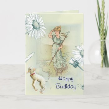 Little Bo Peep Happy Birthday Card by WickedlyLovely at Zazzle