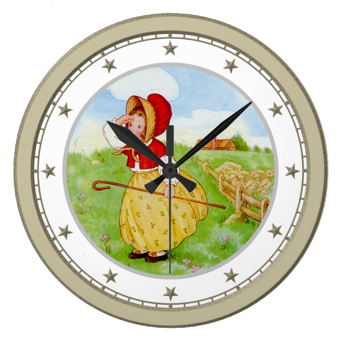 Little Bo Peep Has Lost Her Sheep Clock