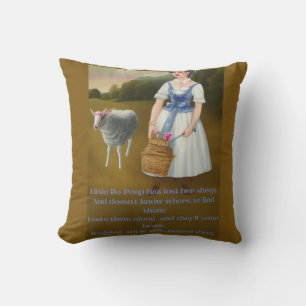Little bo- peep has lost her sheep fun cute  throw pillow