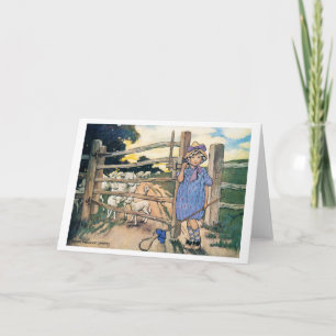 Little Bo-Peep, Jessie Willcox Smith Card