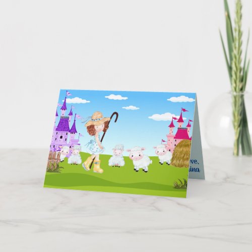 Little Bo Peep New Fun Kids Fab Amazing Card