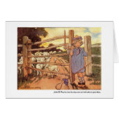 Little Bo-Peep Nursery Rhyme - Card (Front Horizontal)