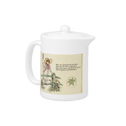 Little Bo Peep Nursery Rhyme Teapot