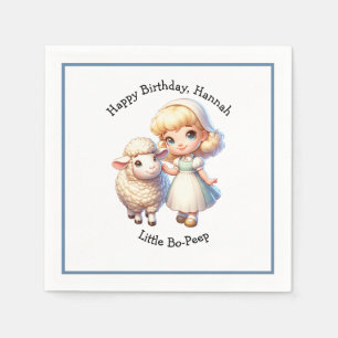 Little Bo-Peep & Sheep Nursery Rhyme  Napkins