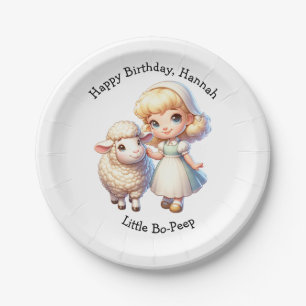 Little Bo-Peep & Sheep Nursery Rhyme Paper Plates