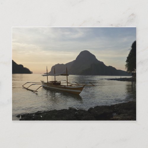Little Boat and Ocean Postcard