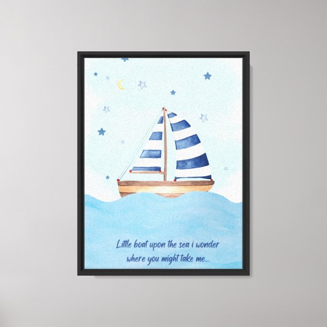 Little Boat's Voyage Canvas Print (Front)