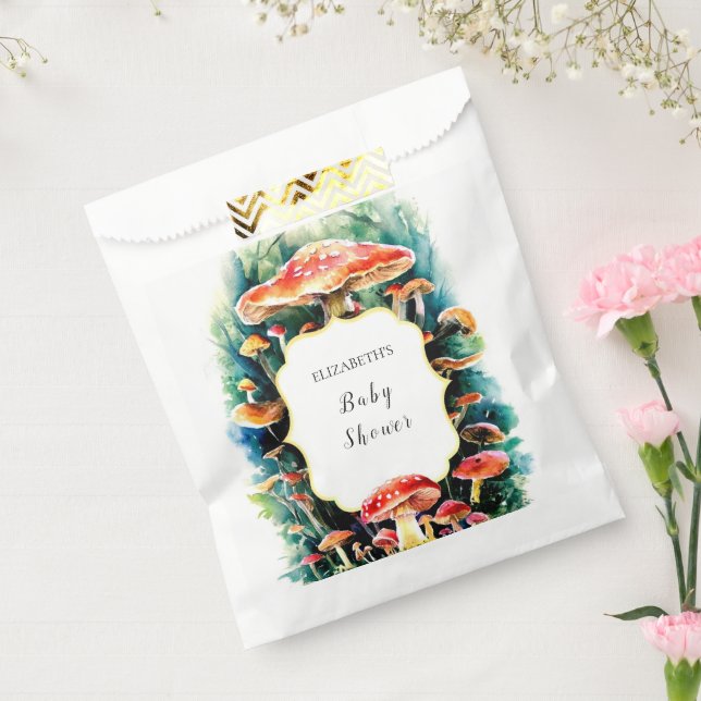Little Boho Mushroom Baby Shower Favor Bag (Sealed)