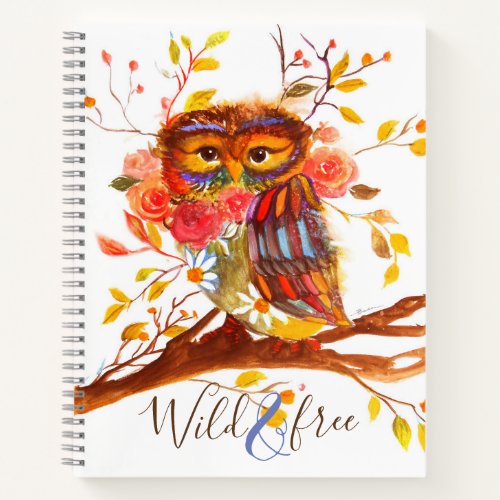 Little Boho Owl Notebook