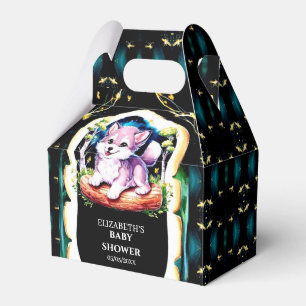  Little Boho Wolf Baby Shower Favor Boxes