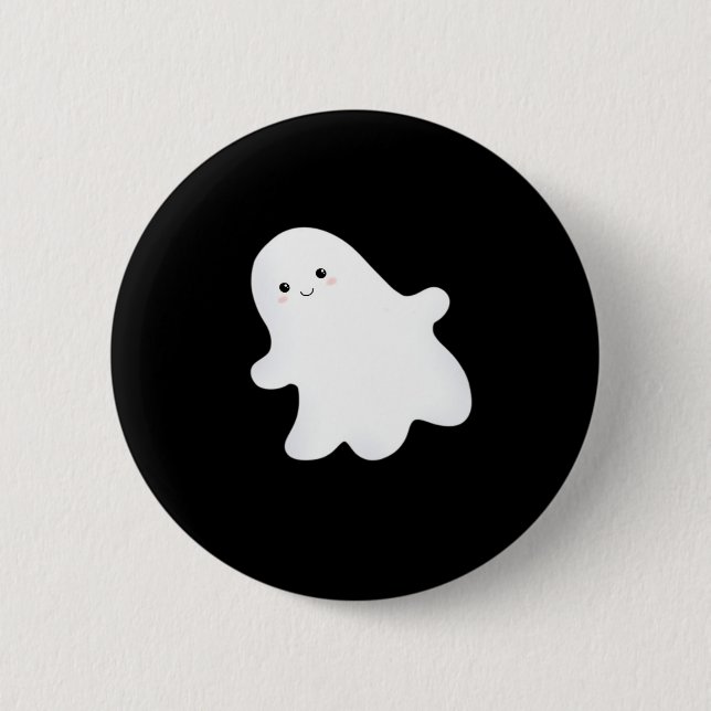 Little Boo Aesthetic Cool Style Button (Front)