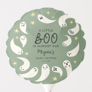 Little Boo Almost Due Gender Neutral Baby Shower Balloon