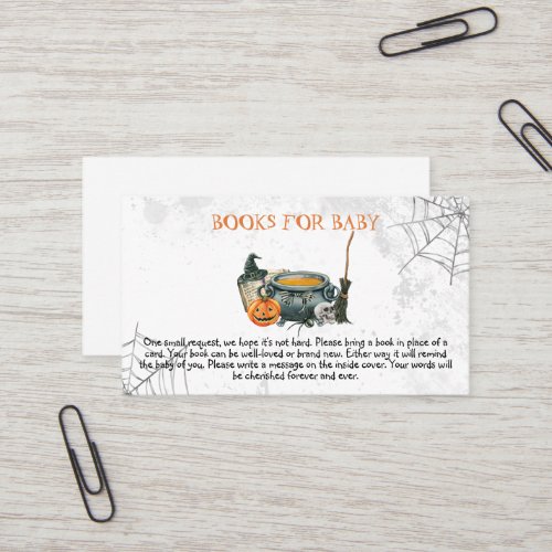 Little Boo Baby Shower Books for Baby Business Card